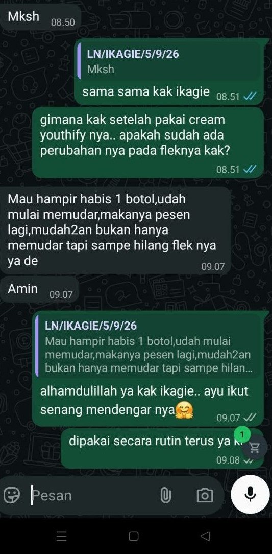 Percakapan pengalaman pelanggan